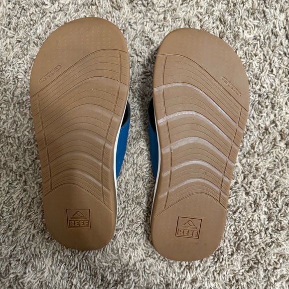 Reef The Deckhand Men’s Flip Flops Size 11 Teal Blue main image 5